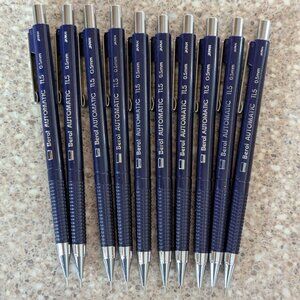 10 Used Berol Automatic Drafting Mechanical Pencil 0.5mm Blue